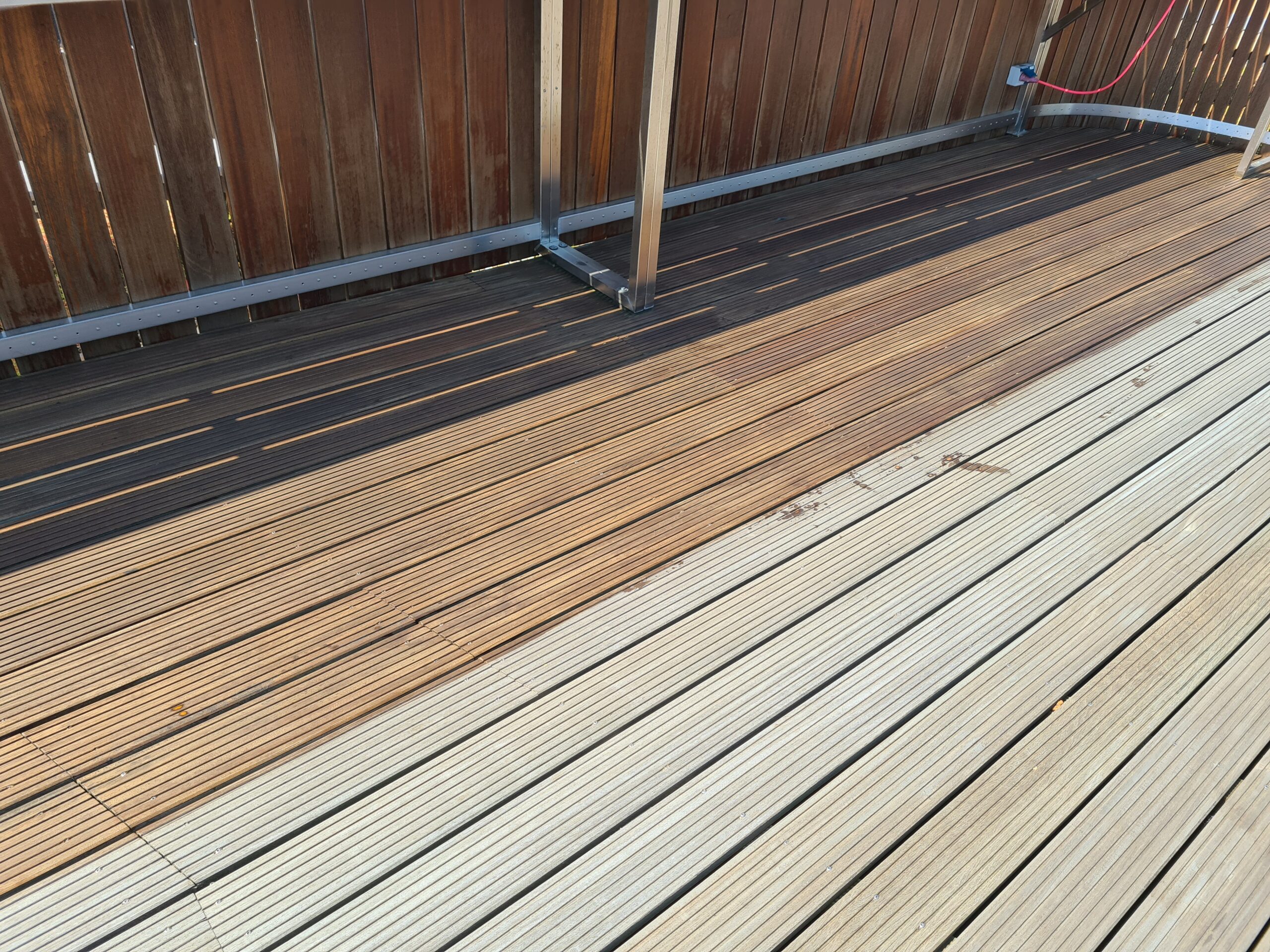 Terrasse vorher und nachher